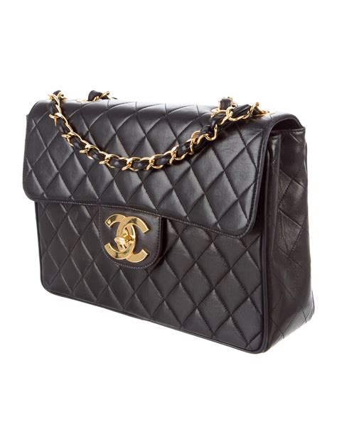 chanel handbags classic flap bag|Chanel vintage jumbo flap bag.